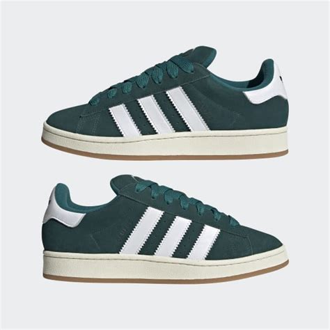 adidas green campus sneakers